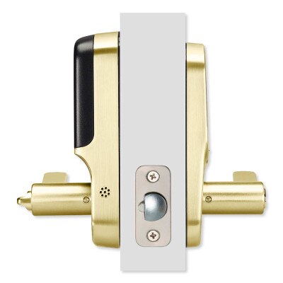 Yale Wi-Fi & Bluetooth Assure Keypad Lever Lock, Lifetime Brass